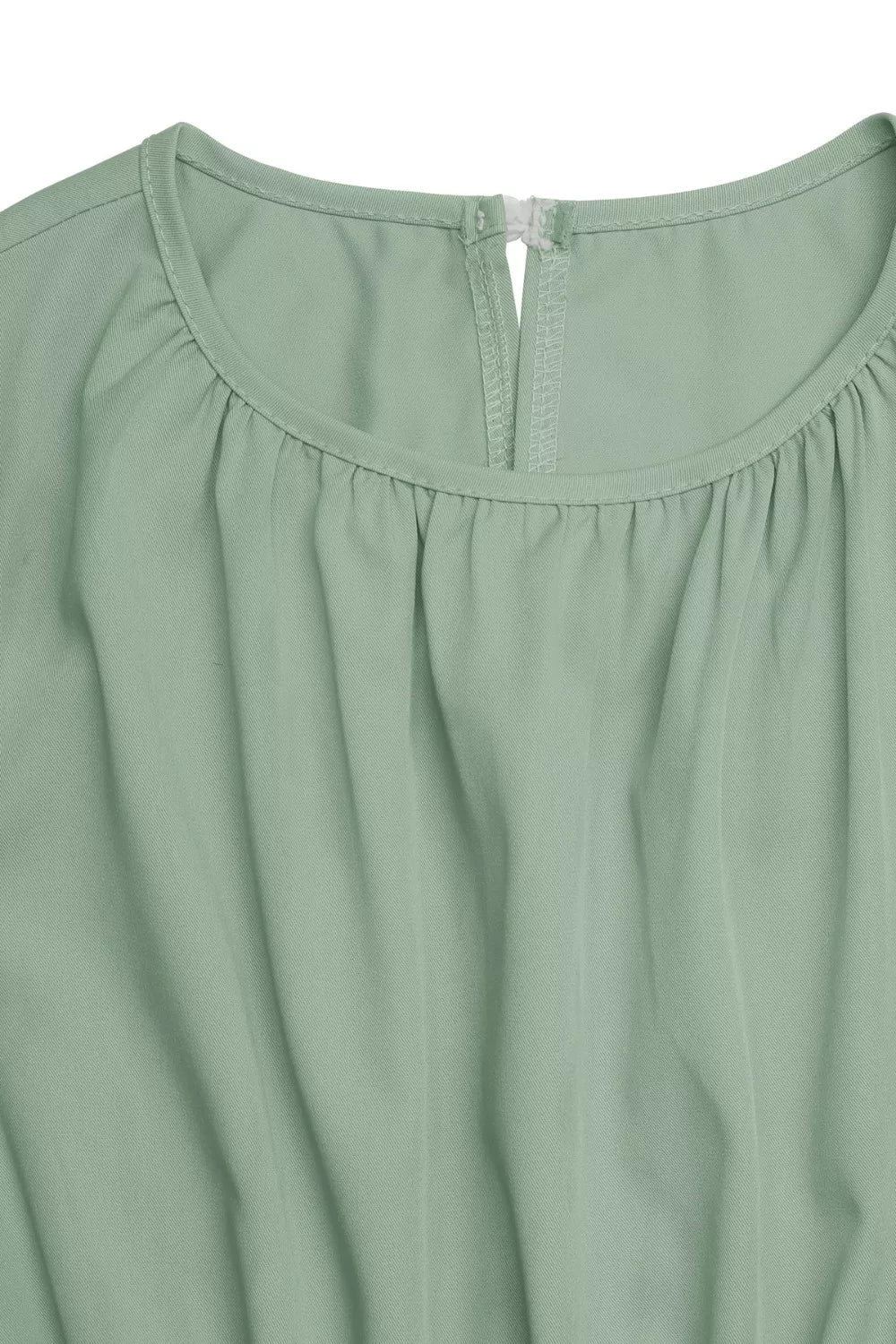 Sleeveless twist-front high-low A-line midi dress