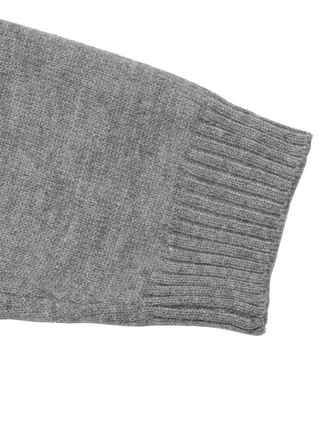 Contrast collar dropped shoulder V-neck sweater