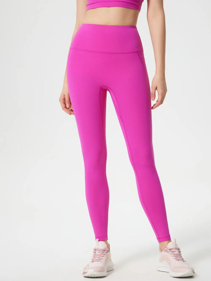 Wide waistband high-rise active leggings