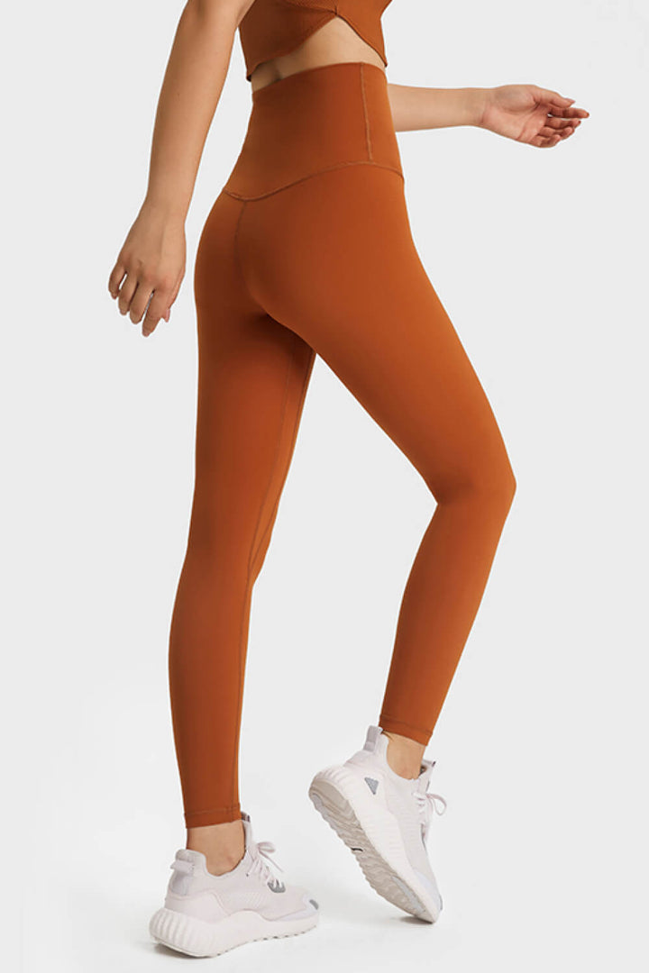 Buttery-soft high-waist full-length yoga leggings