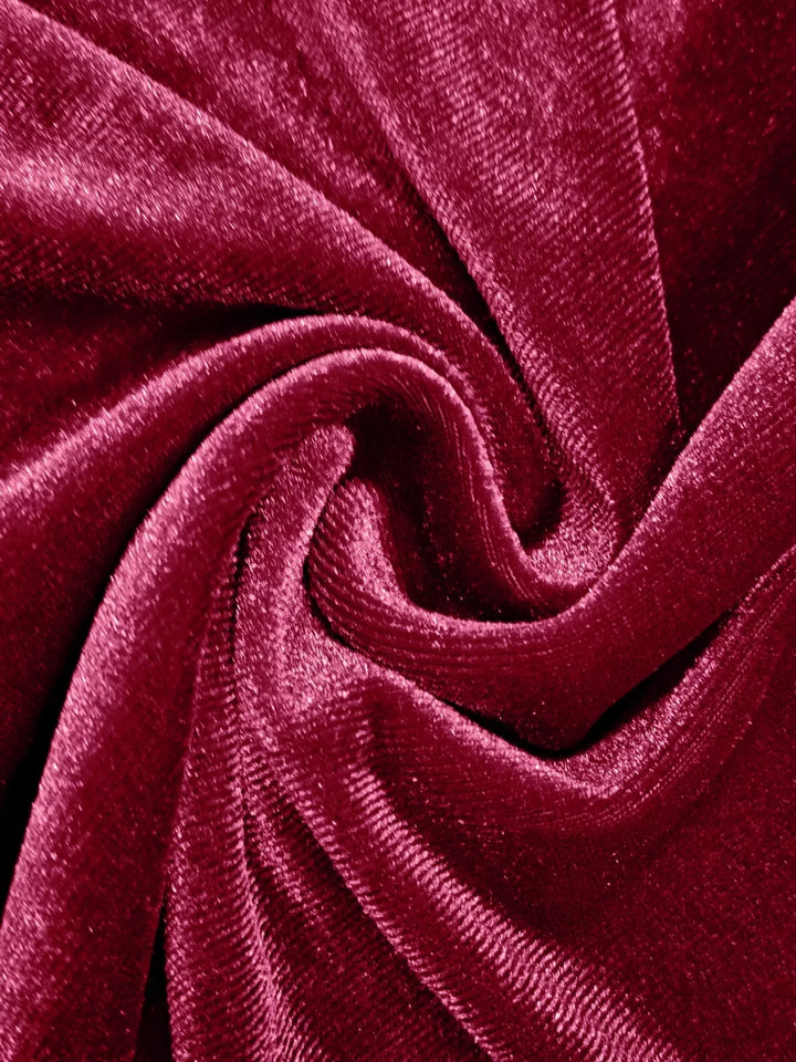 Velvet surplice wrap maxi dress with tie waist