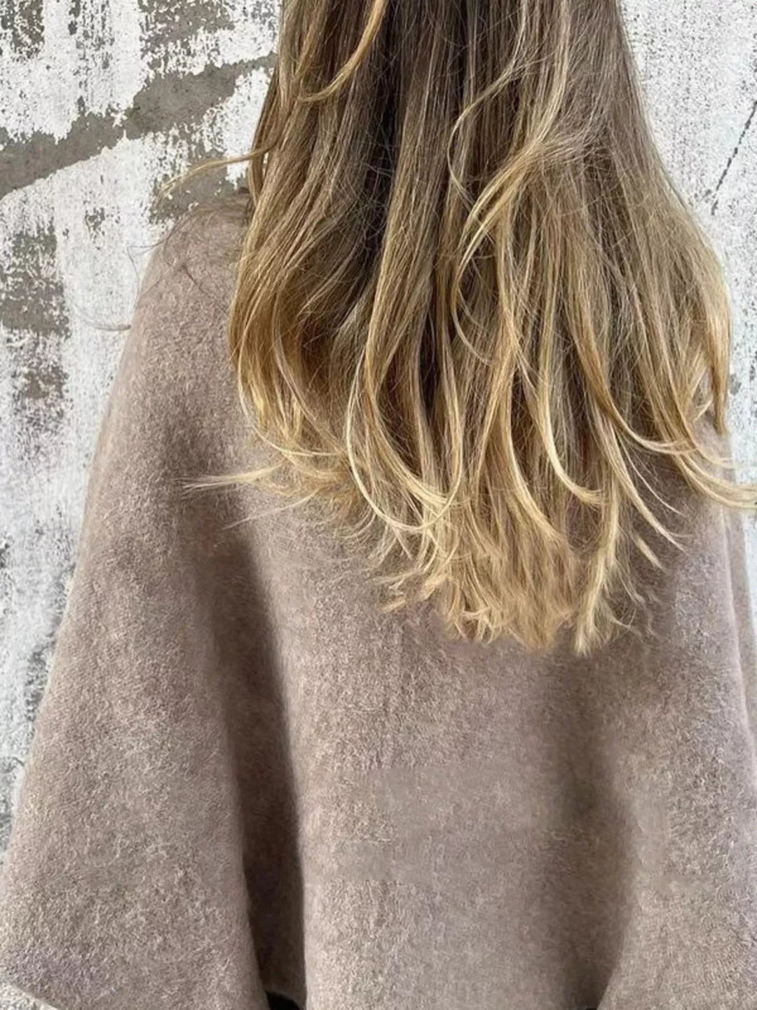 Dropped shoulder fuzzy knit button-front cardigan