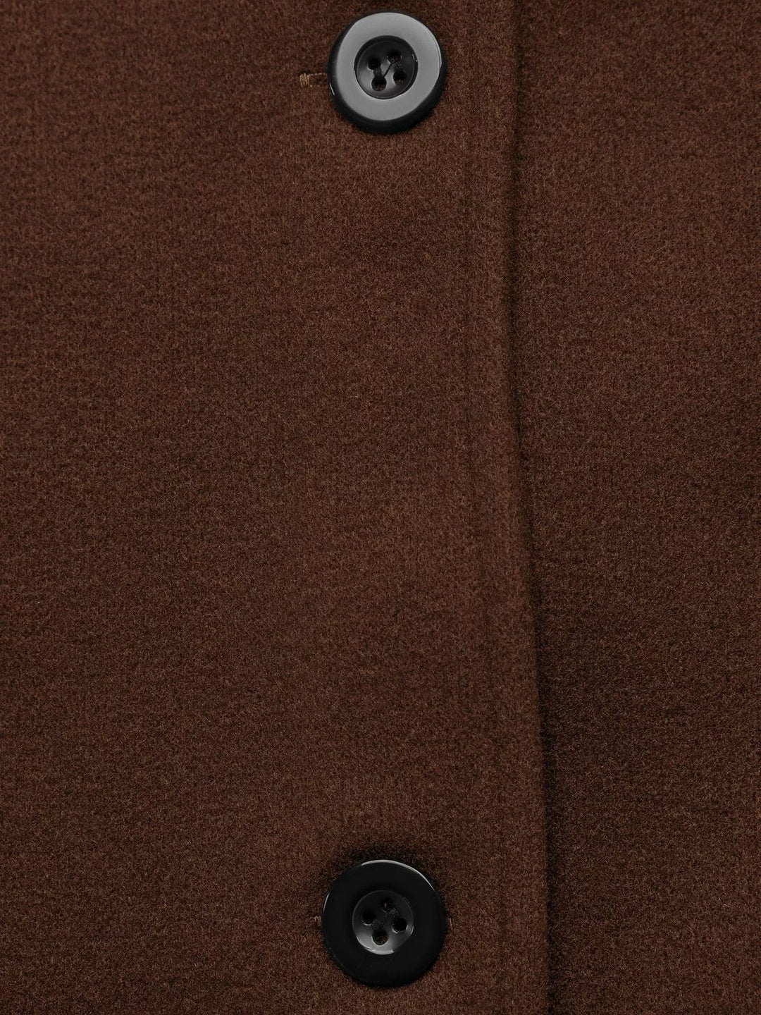 Single-breasted raglan sleeve wool-look jacket