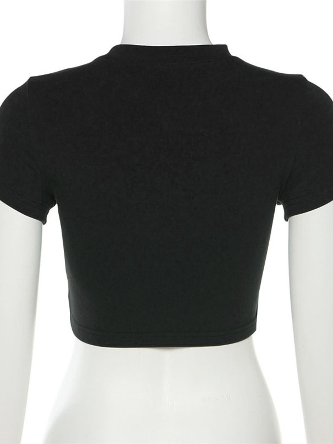 Milano embroidered short sleeve crop t-shirt