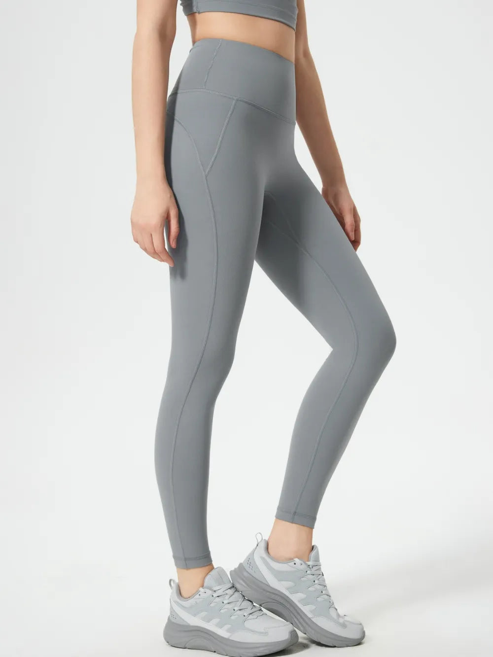Wide waistband high-rise active leggings