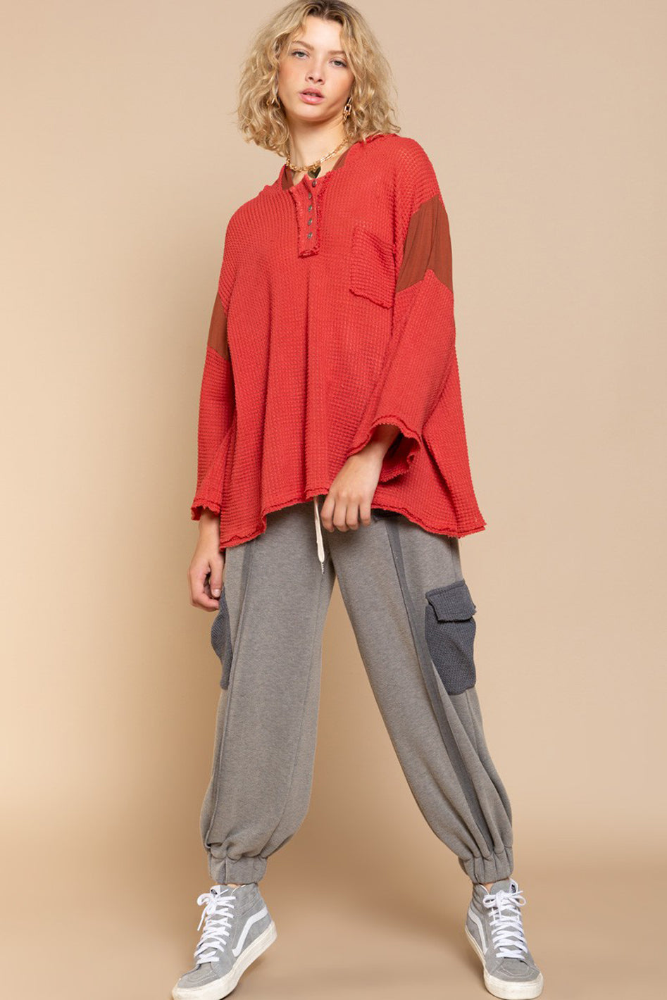 Bell Sleeve Oversized Fit Sweater Top - Azoroh