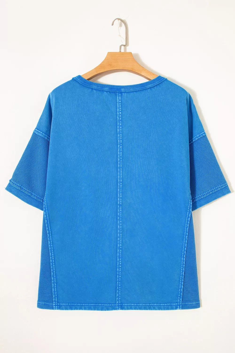Mineral wash star patchwork oversized tee