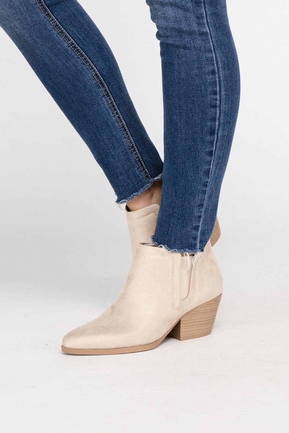 GWEN Suede Ankle Boots - Azoroh