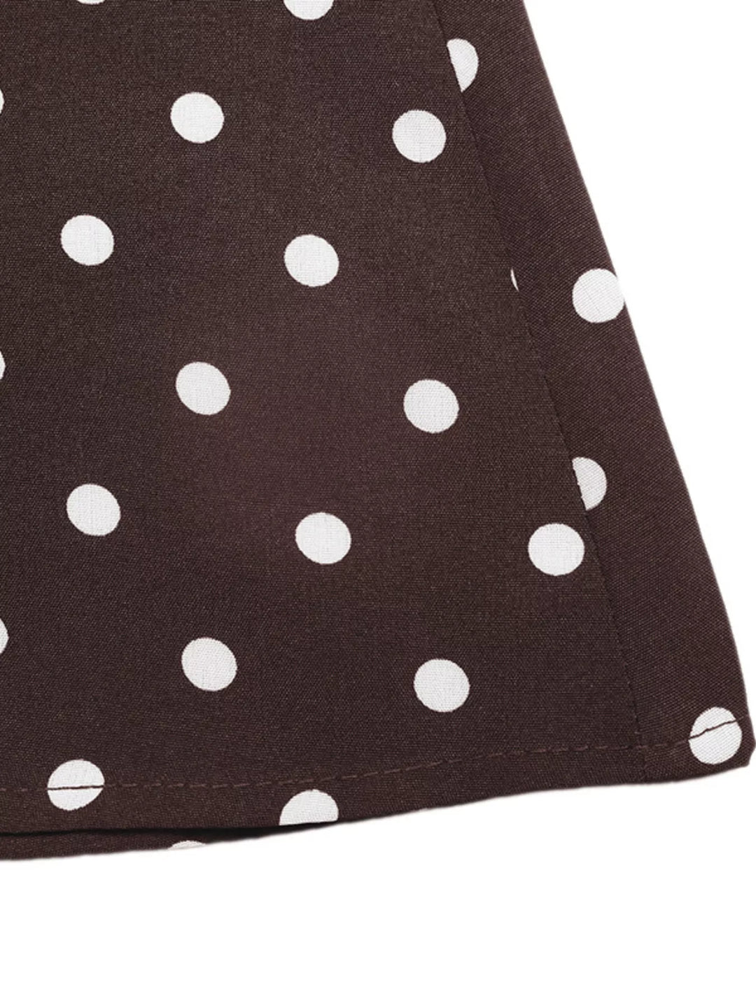 Sleeveless polka dot square-neck maxi dress