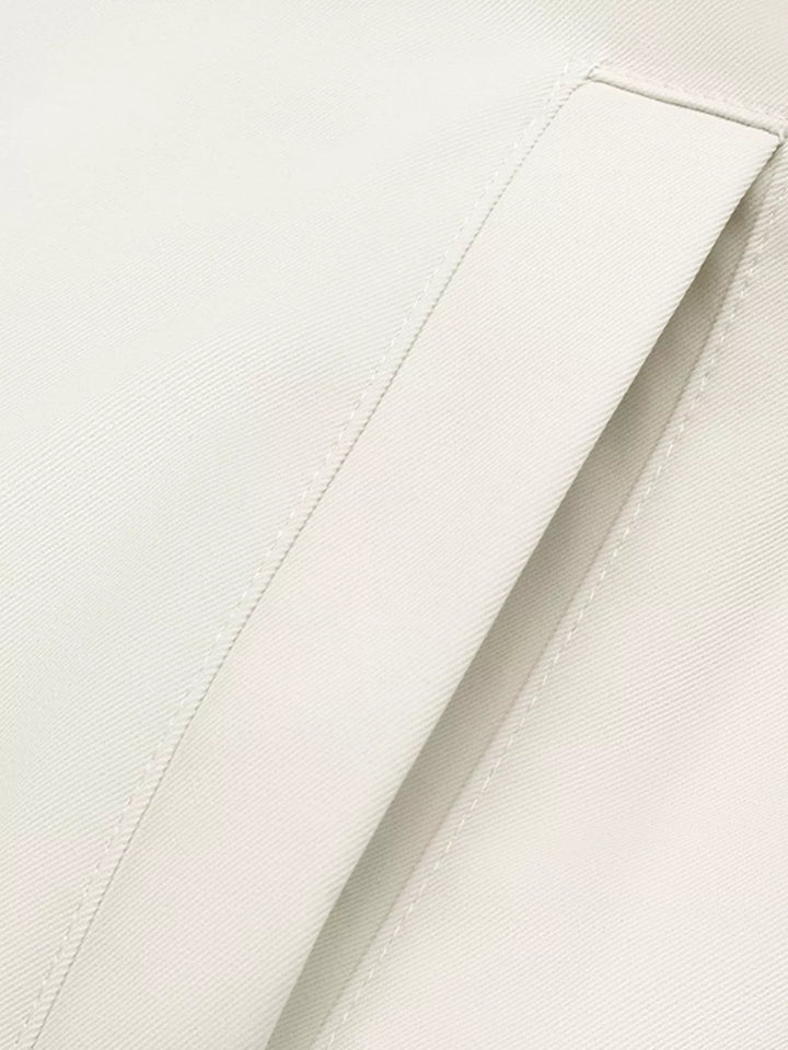 Cropped faux leather bomber jacket with collar and zip front