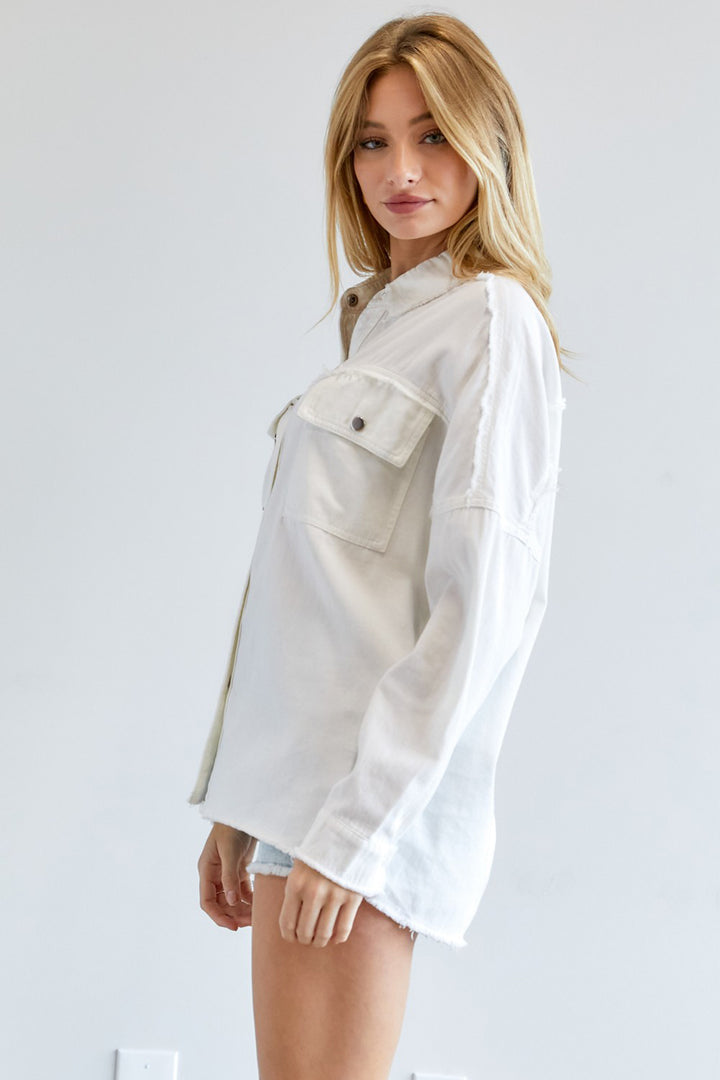 Button Down Shirt With Pockets - Azoroh