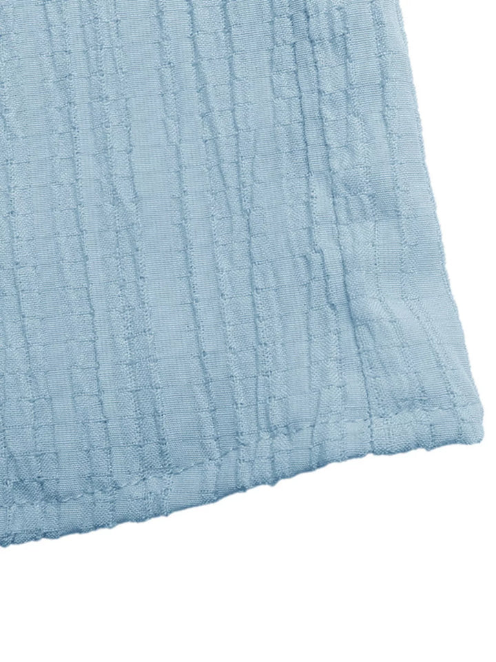 Tiered crinkle maxi skirt with smocked waist