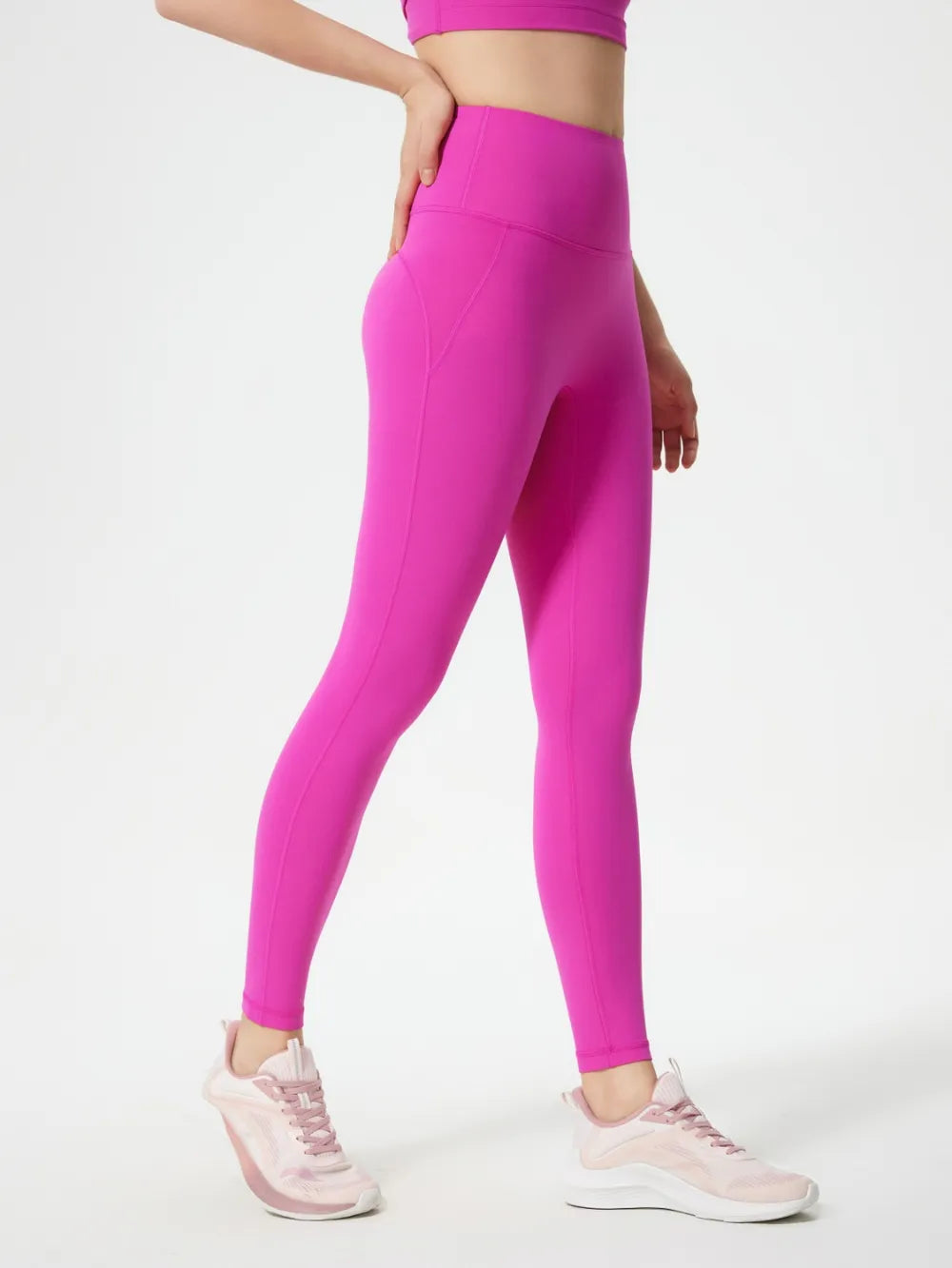 Wide waistband high-rise active leggings