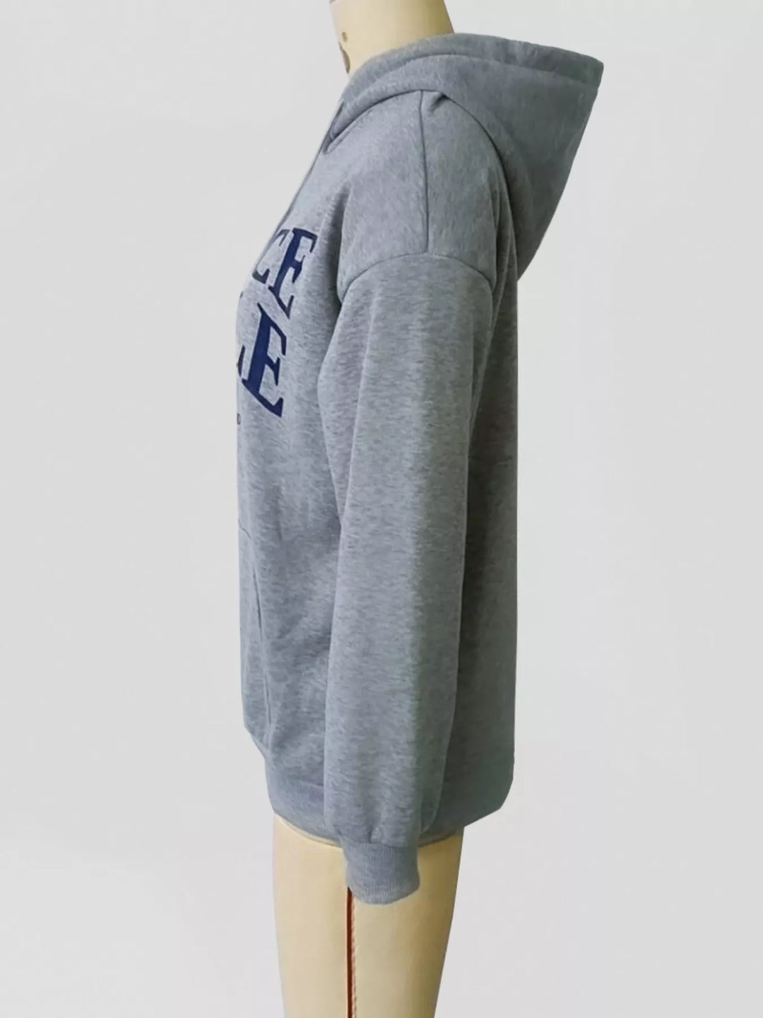 Oversized graphic pullover hoodie with kangaroo pocket