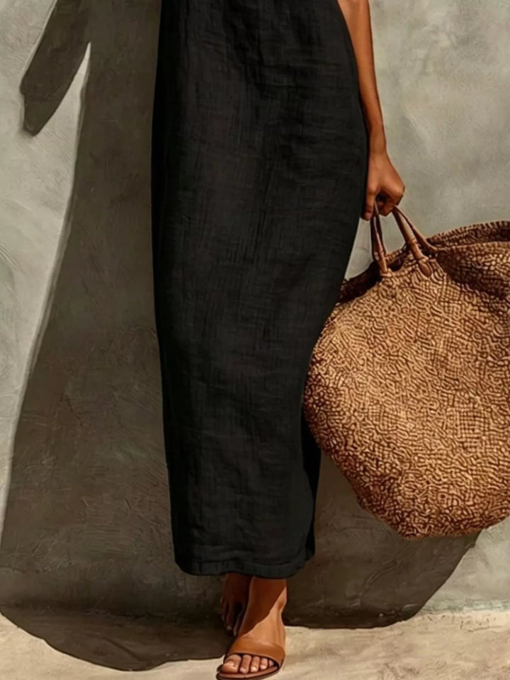 Spaghetti strap square neck relaxed maxi dress