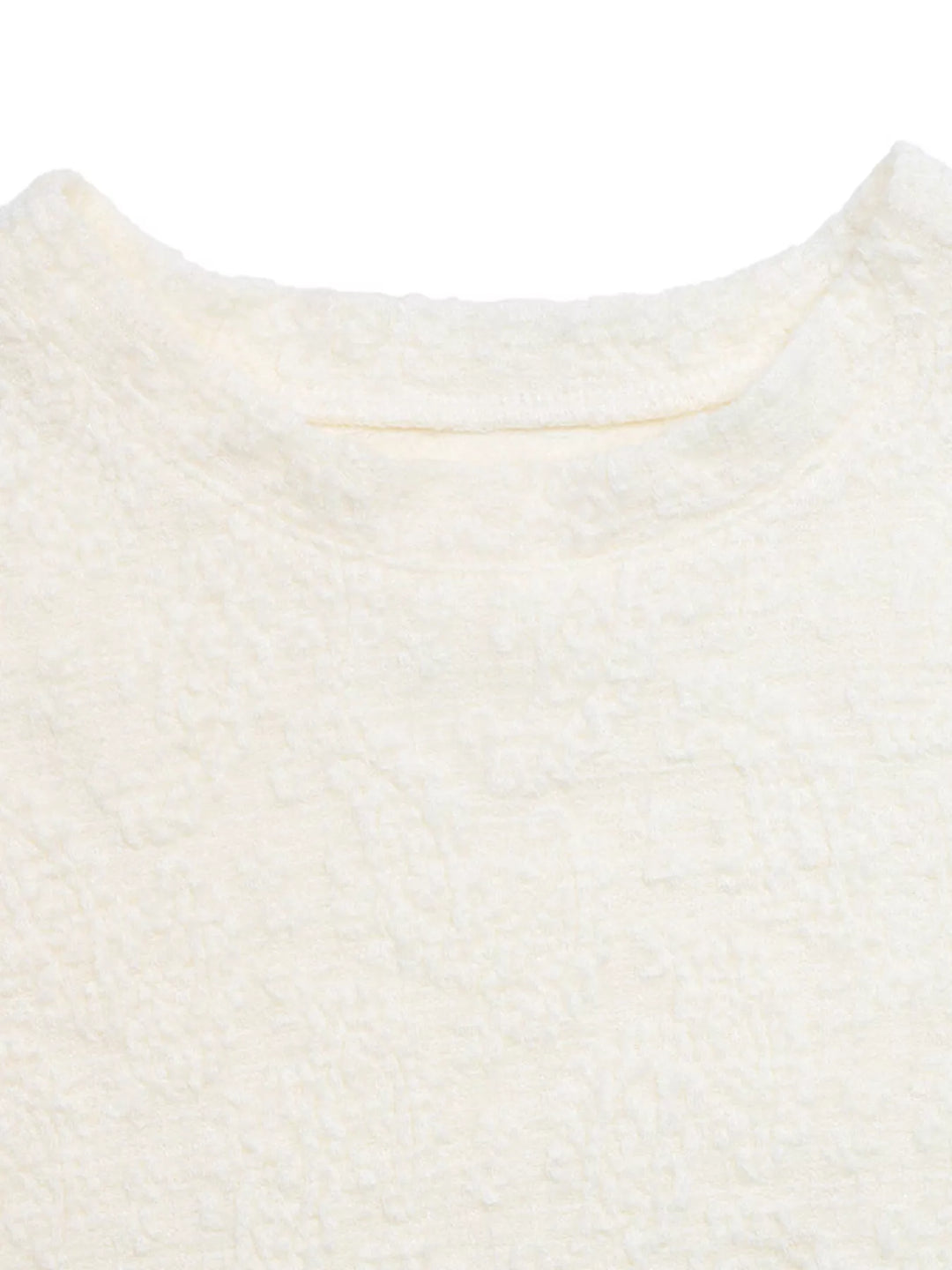 Textured paisley jacquard crew neck tee