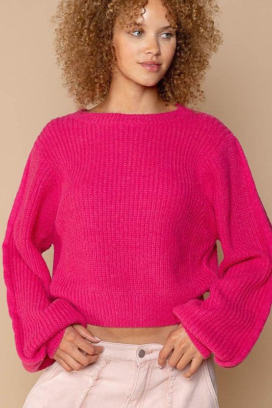 Oversized Round-Neck Sweater - Azoroh