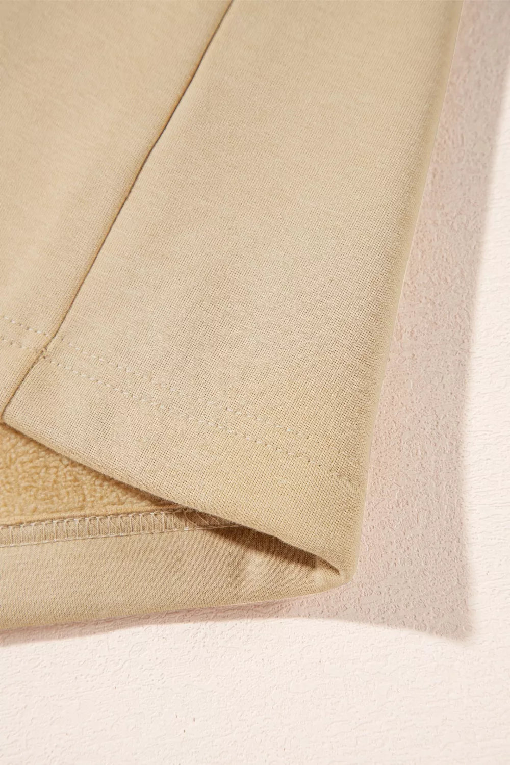 Zip-up hooded fleece jacket with flap pockets