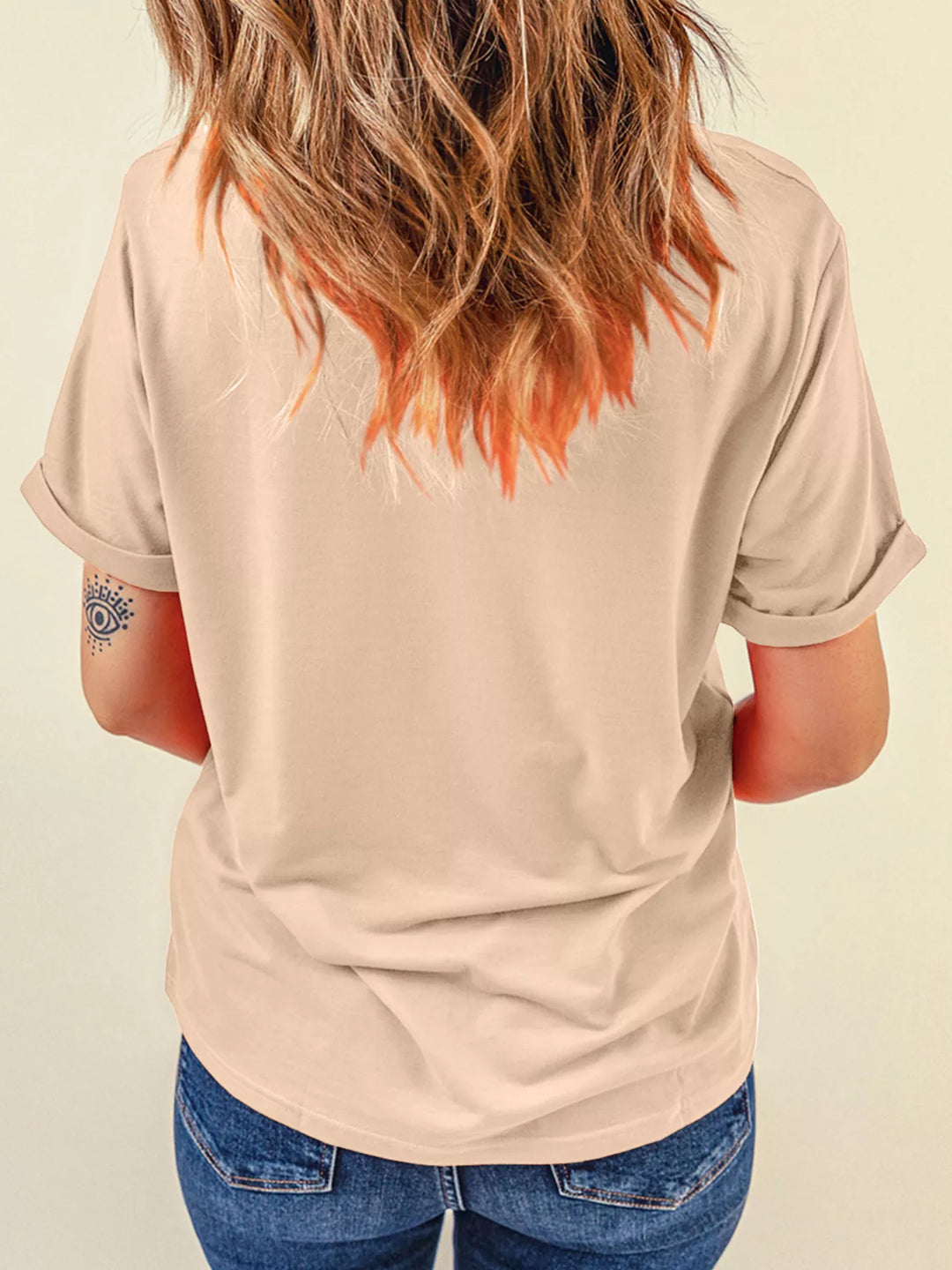 Sequin mallard duck patch short sleeve tee