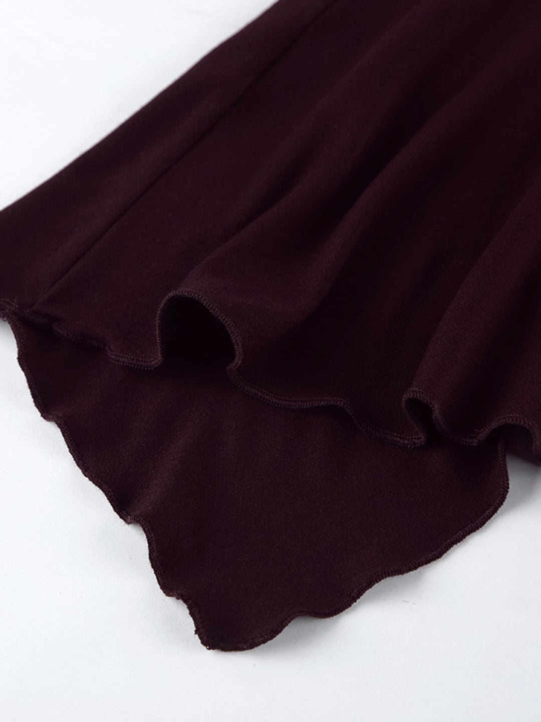 Halter neck cami with asymmetrical split hem