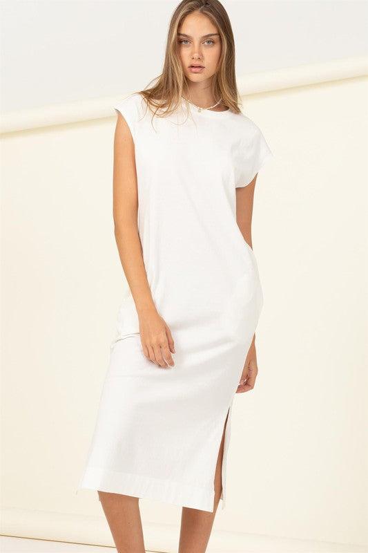Casual Comfy Sleeveless Midi Dress - Azoroh