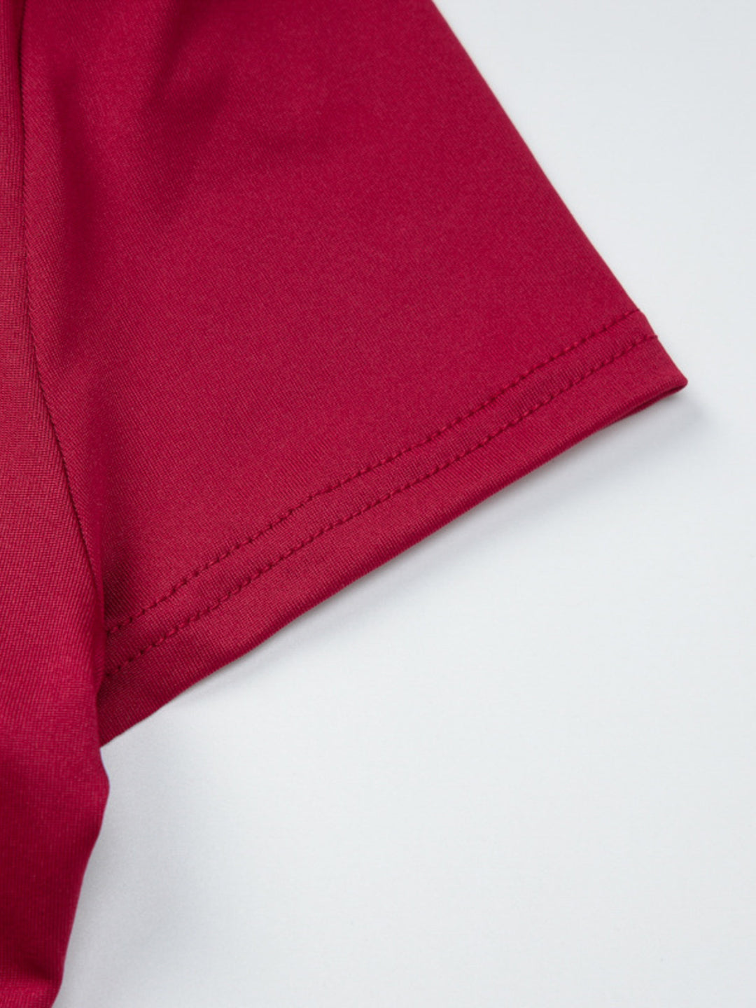 One-shoulder button-trim fitted crop top