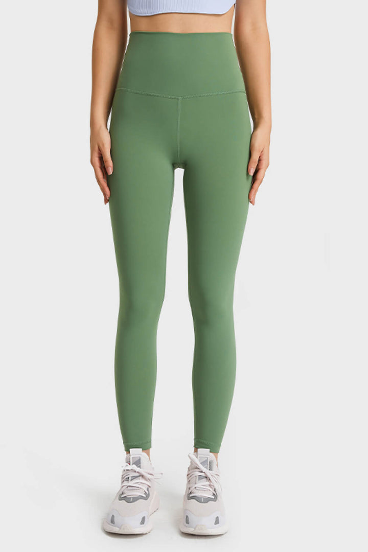 Buttery-soft high-waist full-length yoga leggings