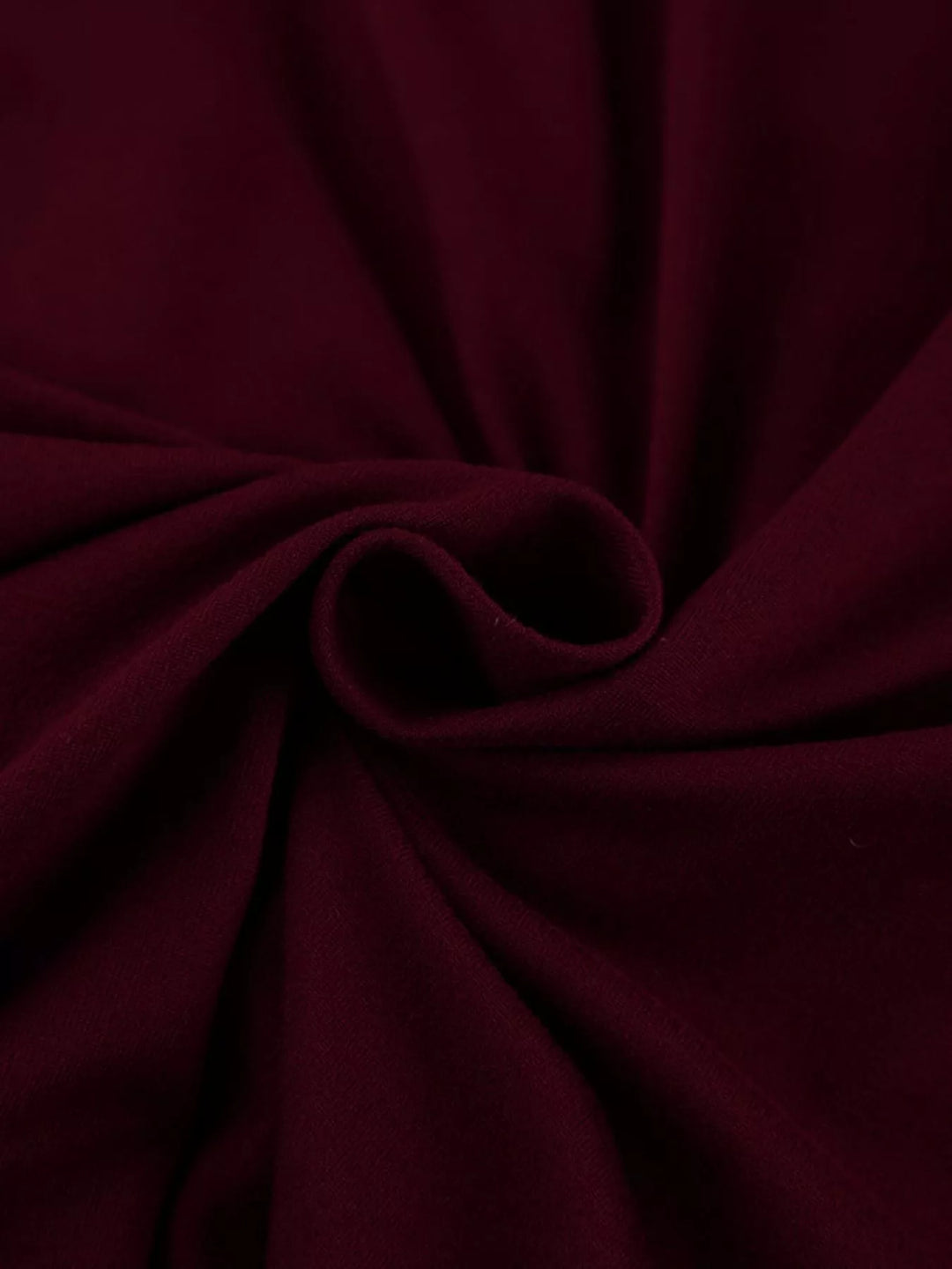 Draped cowl neck long sleeve top with ruched sides
