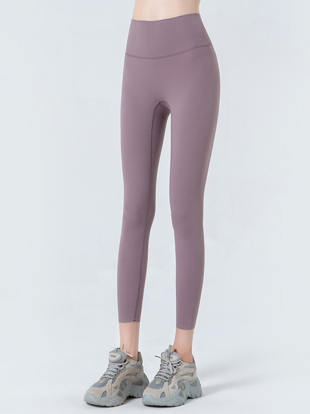 Lilac Wide waistband high-rise cropped workout leggings
