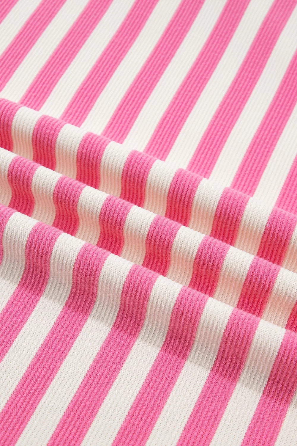 Striped colorblock short sleeve crew neck tee