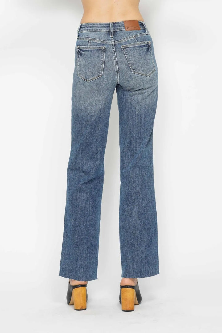 Judy Blue mid-rise straight jeans with tummy control