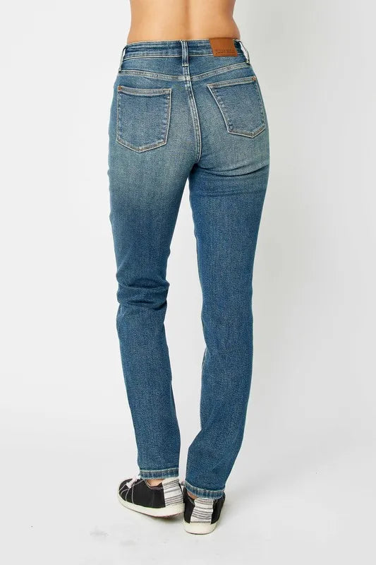 Judy Blue high-waist skinny jeans with patch pockets
