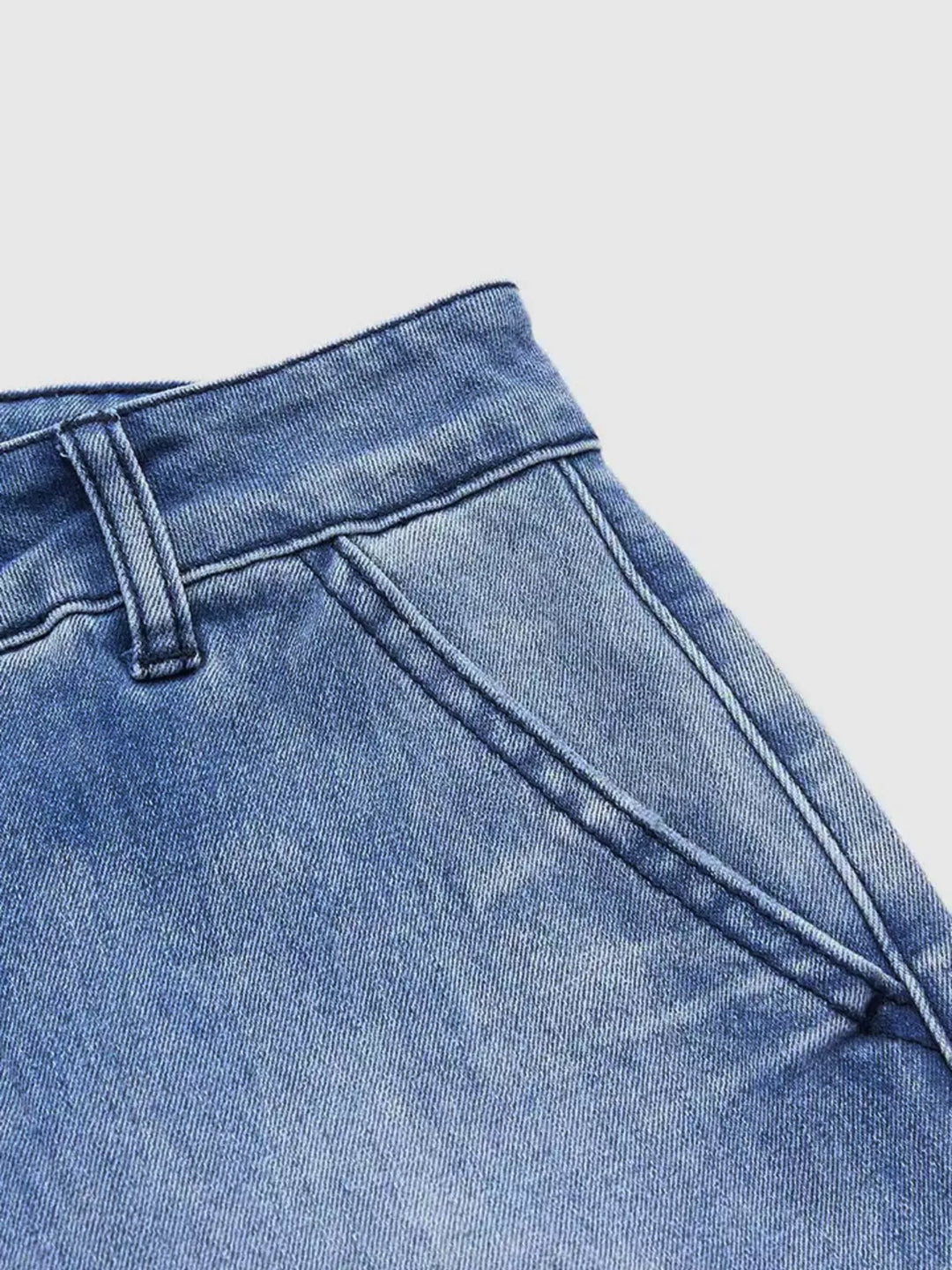 High-rise relaxed barrel-leg cropped jeans