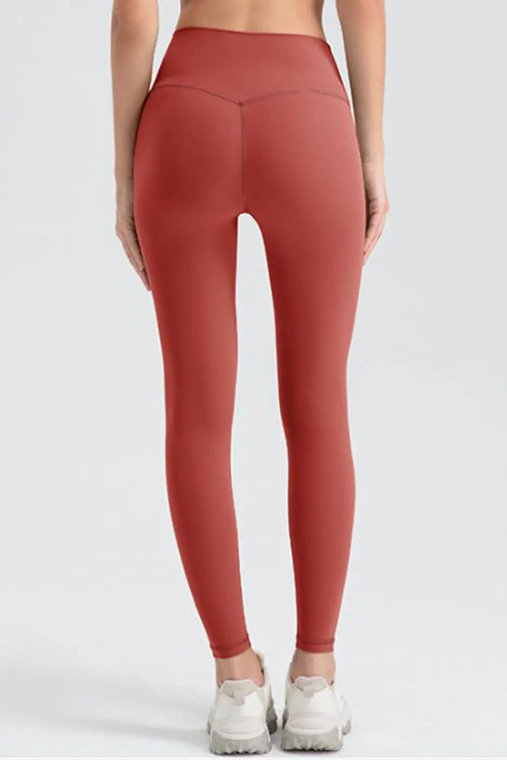 Wide waistband high-rise stretch sport leggings