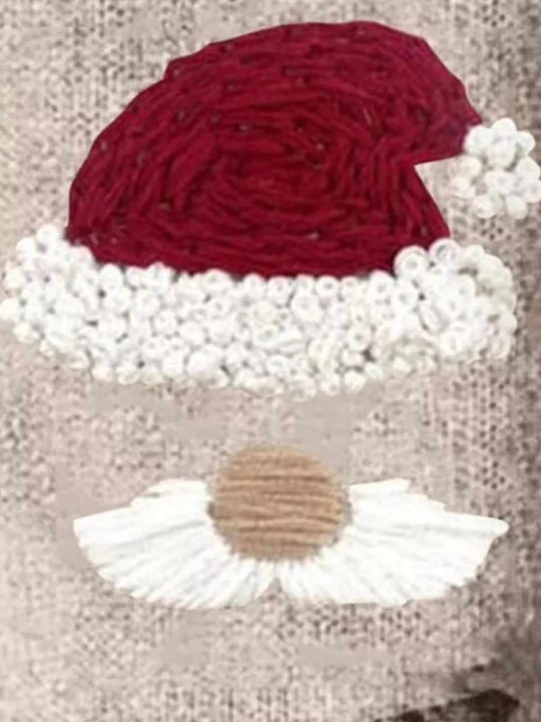 Santa graphic dropped shoulder crew neck sweater