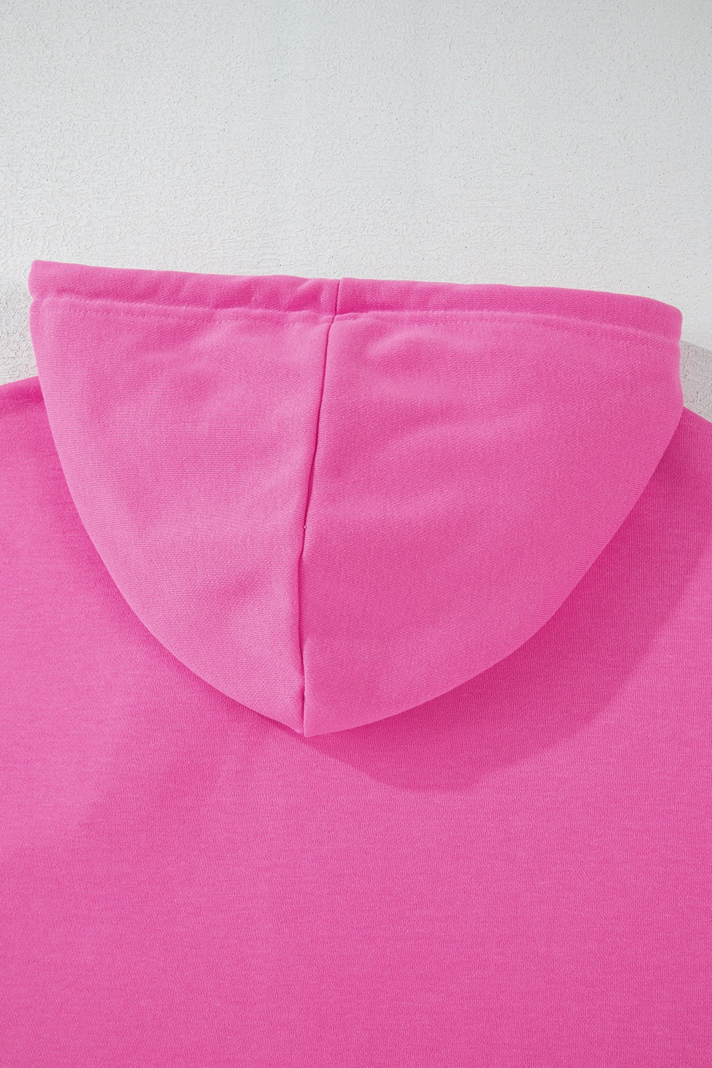 Cropped drawstring hoodie with dropped shoulders