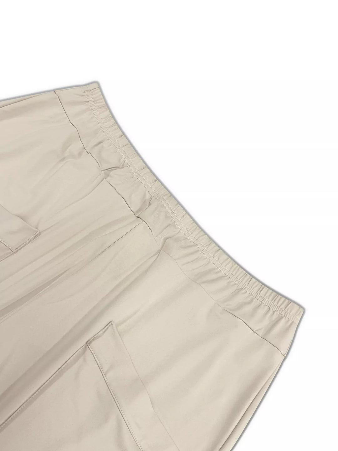 Plus size wide-leg lounge pants with patch pockets