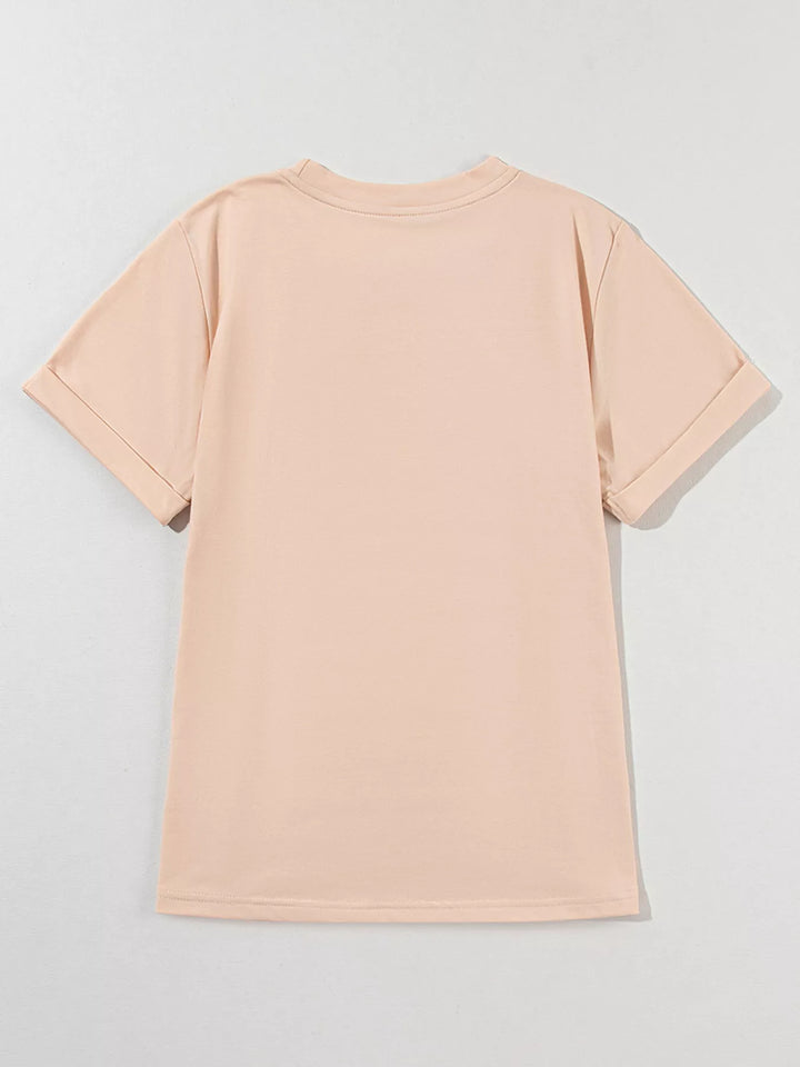 Sequin mallard duck patch short sleeve tee