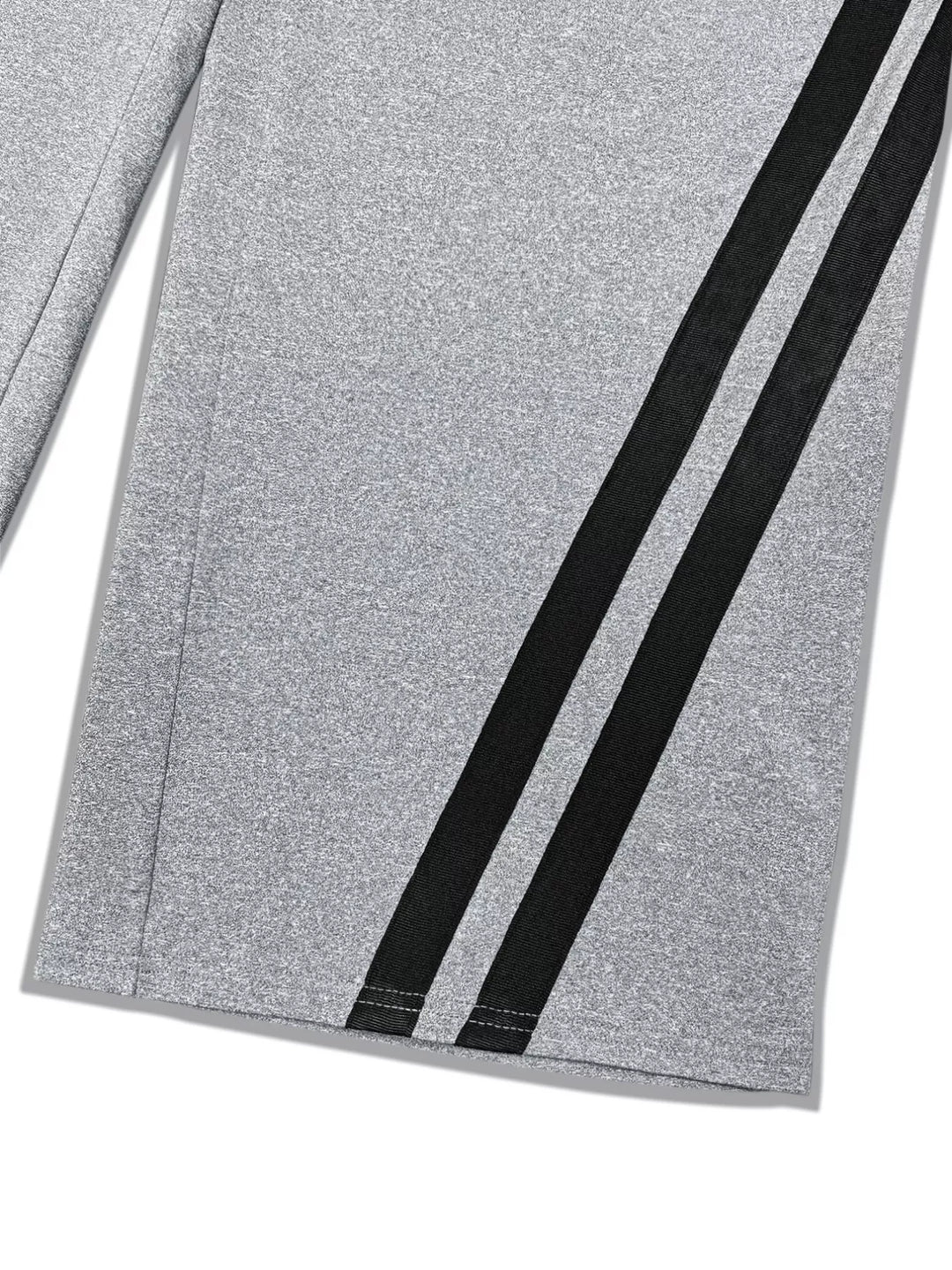 Plus size wide-leg pants with contrast side stripes