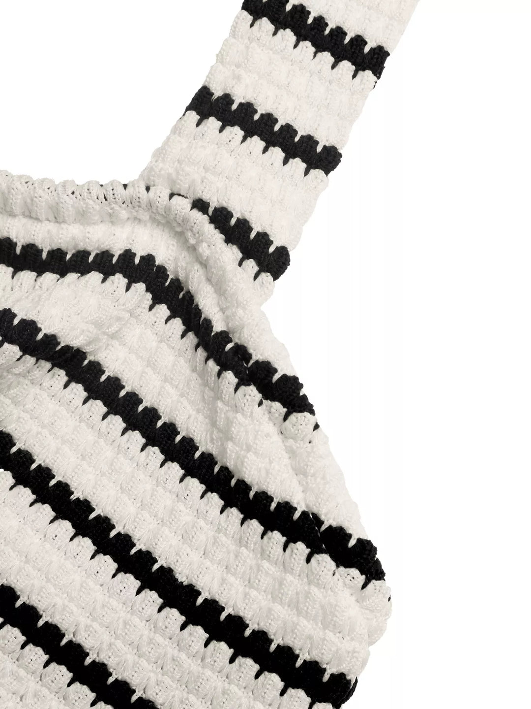 Striped halter knit bodycon mini dress with cutout