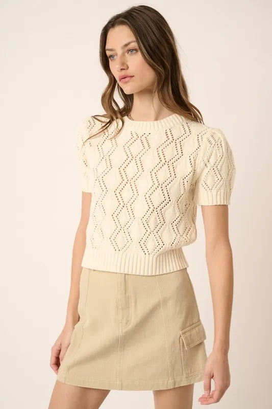 Cotton cargo mini skirt with side flap pockets