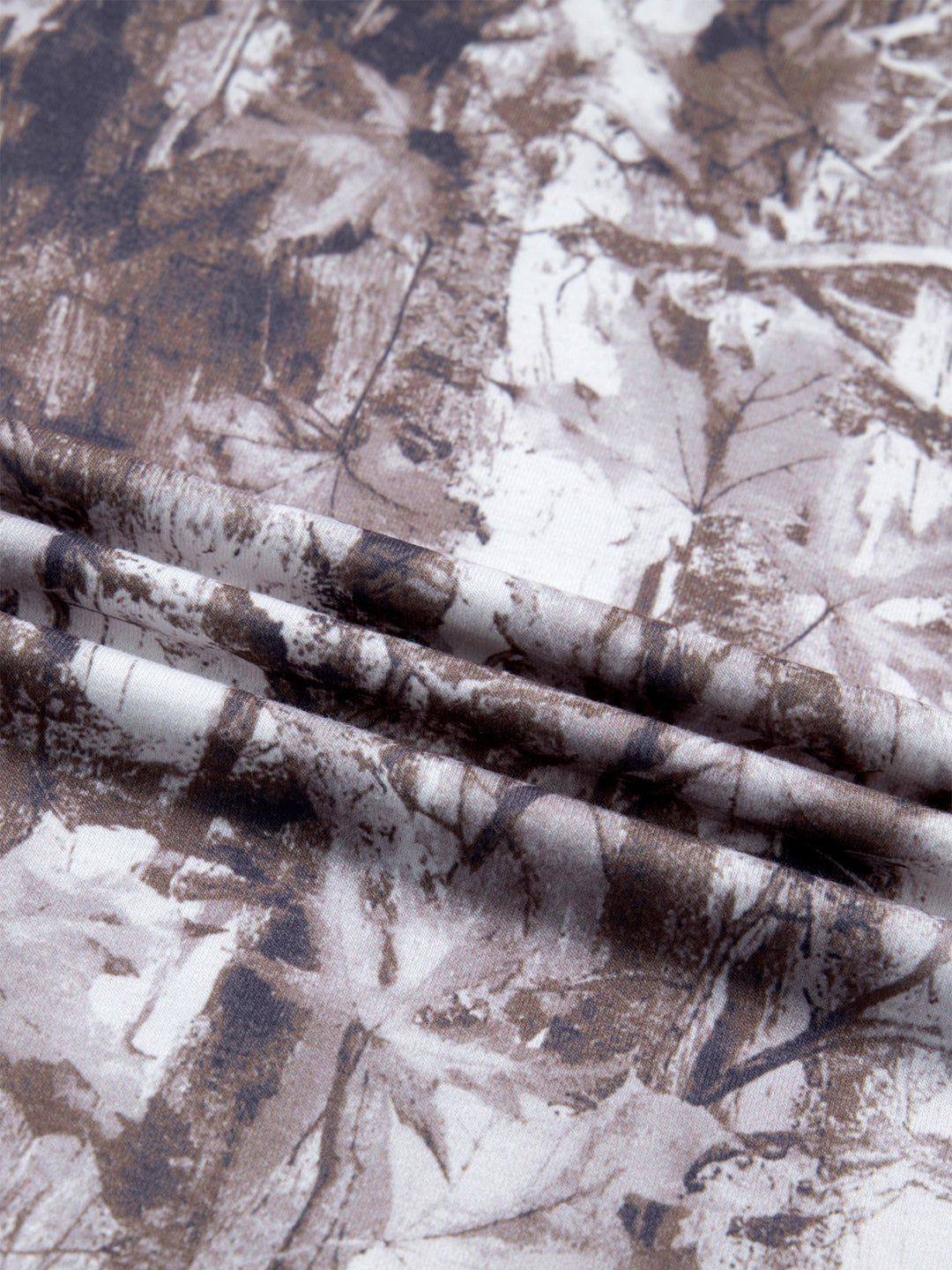 Woodland camouflage print drop shoulder tunic tee
