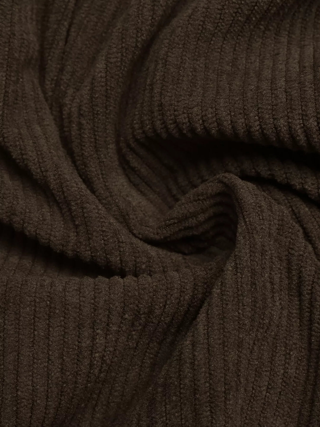 Corduroy zip-up jacket with sherpa collar and snap placket