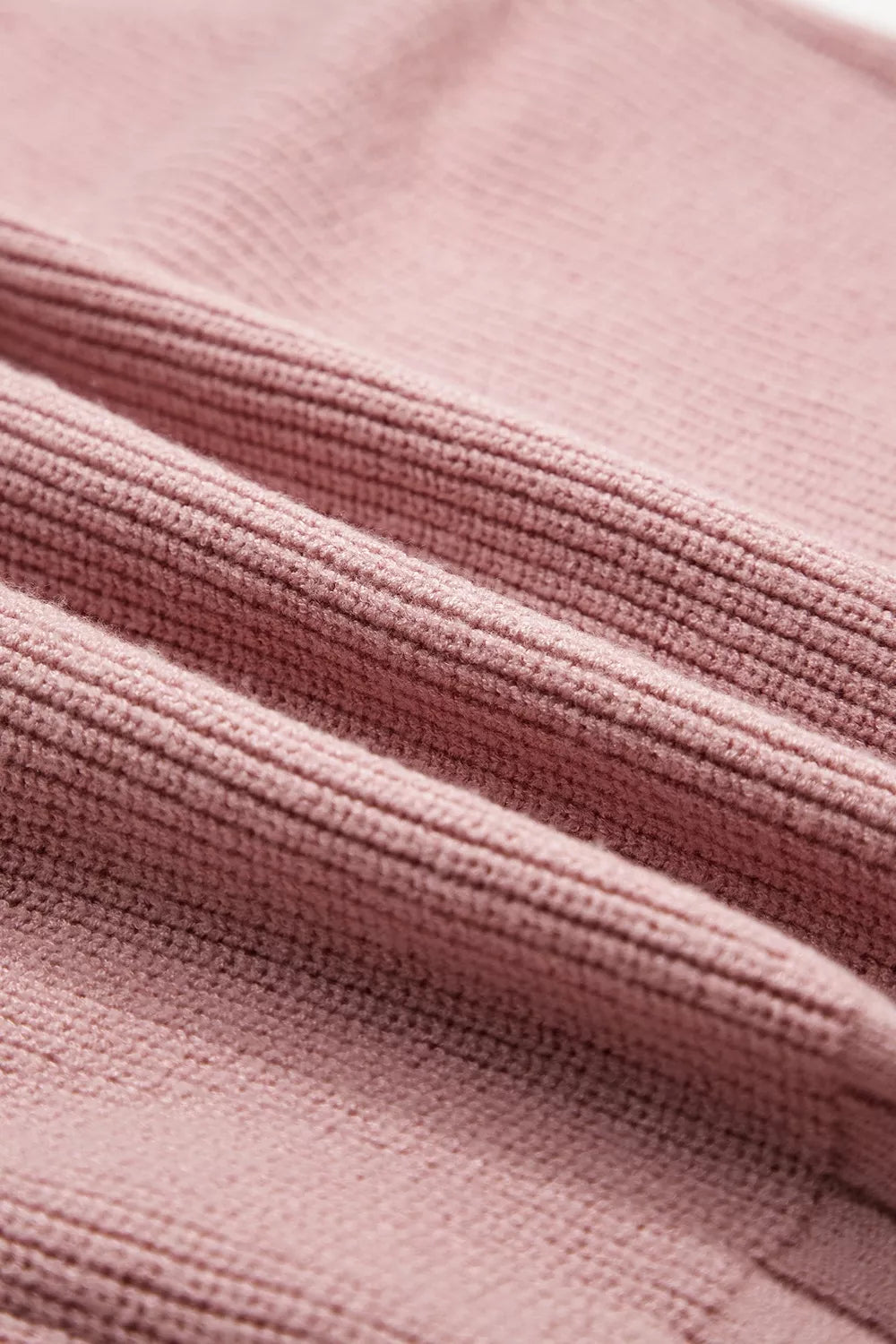 Textured knit button-front cardigan with drop shoulders