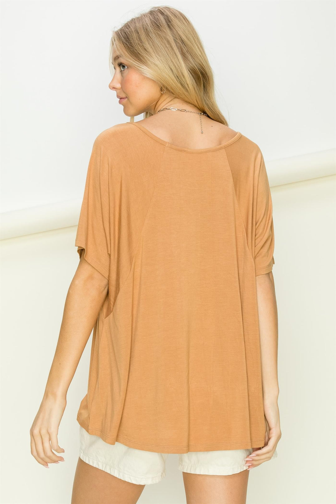At Rest Oversized Short Sleeve Top - Azoroh