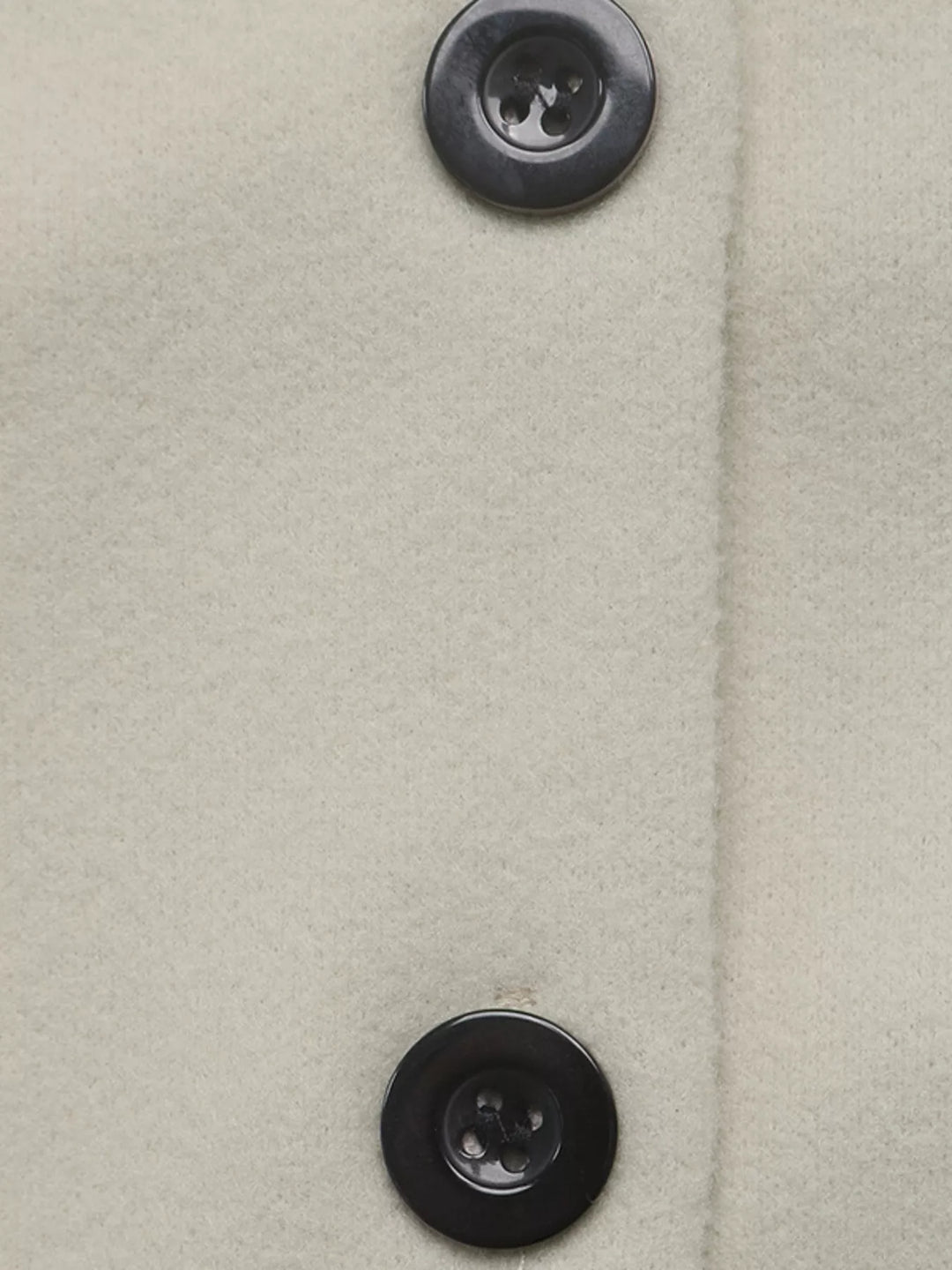 Belted notch lapel short coat with flap pockets
