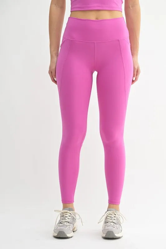 NEW ORCHID High-waisted sculpting leggings with side pockets