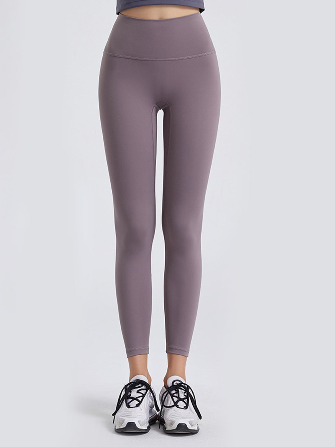 Lilac Wide waistband high-rise workout leggings