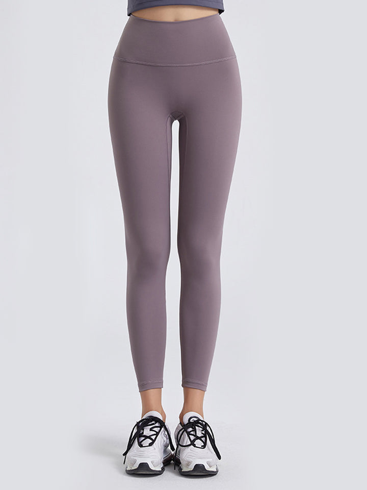 Lilac Wide waistband high-rise workout leggings