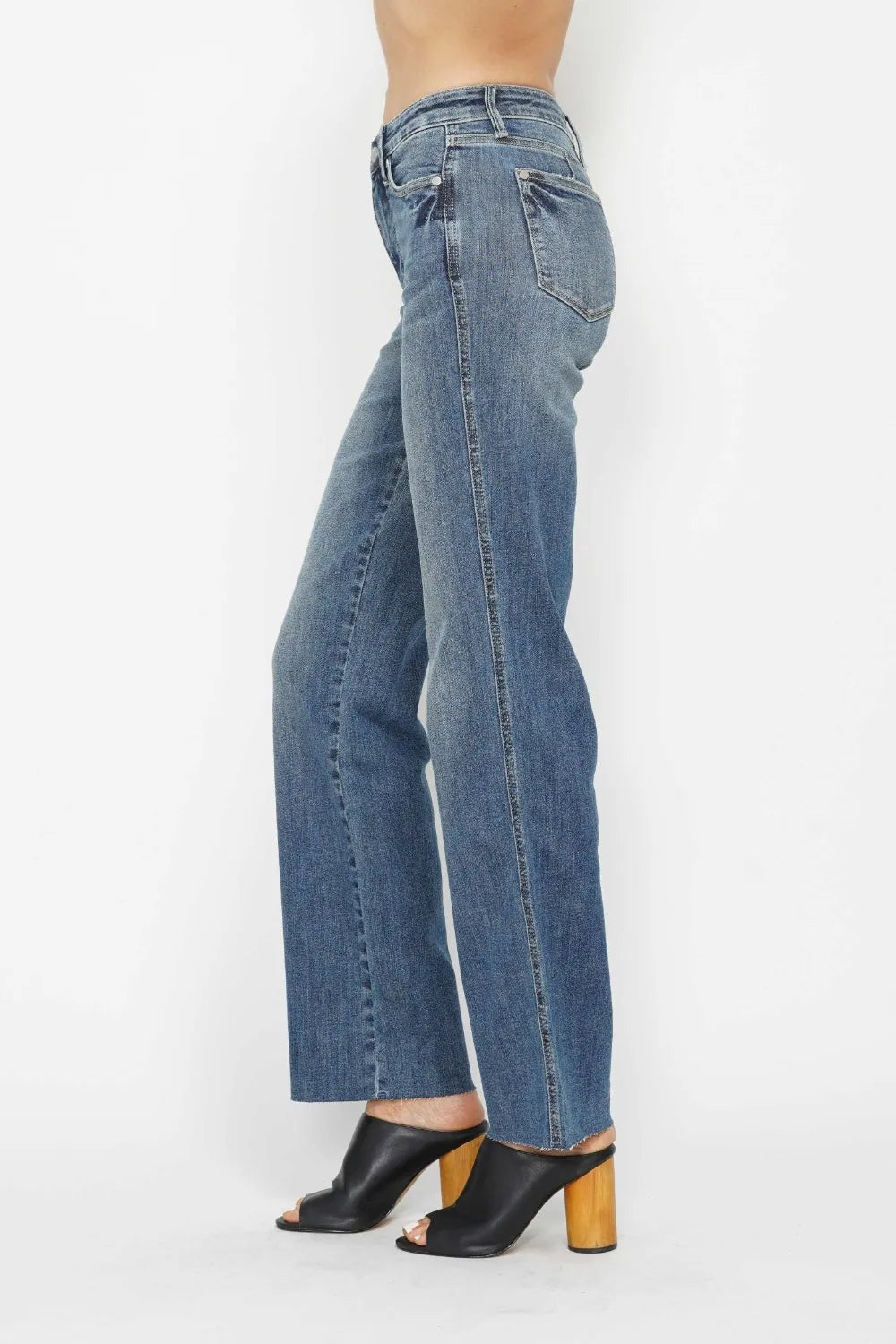 Judy Blue mid-rise straight jeans with tummy control
